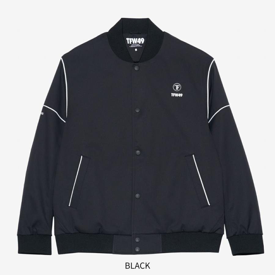 TFW49 スポーツジャケット 黒 TFW49 ティーエフダブリュー LUXURY OCTA STADIUM JUMPER T042520010