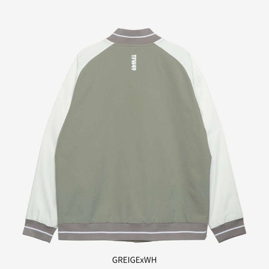 5394【美品】TFW49ジップアップジャケット 切り替えデザイン ブラック TFW49 ジップアップブルゾン ブラック ロゴ - メルカリ