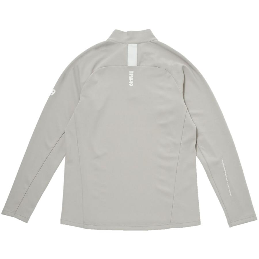TFW49 ハーフジップ　ロングスリーブ　XL グレー　ベージュ　ゴルフ TFW49 ティーエフダブリュー ロンT HALF ZIP LS T102320008 母の日