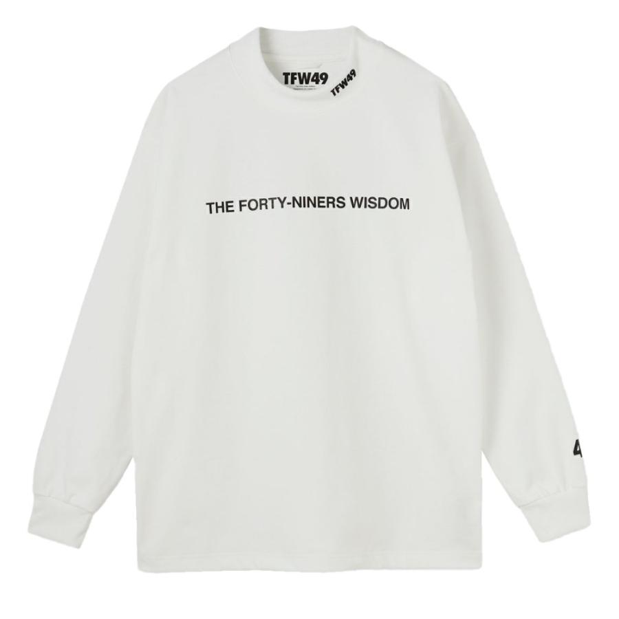 TFW49　LONG T-BACK PRINT　ロングティーシャツ TFW49 ティーエフダブリュー ロンT HALF MOCKNECK LONG