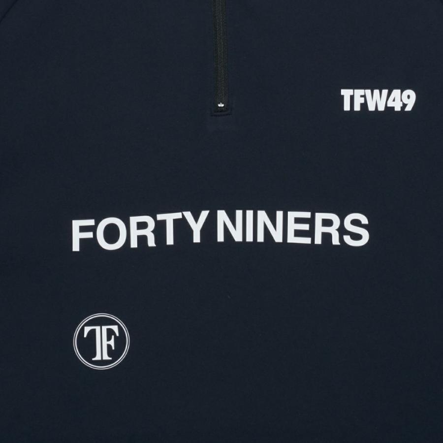 TFW49 HALF ZIP S/S MOCK NECK サイズXL TFW49 ティーエフダブリュー | モックネック 半袖 Tシャツ 白 吸水 UV