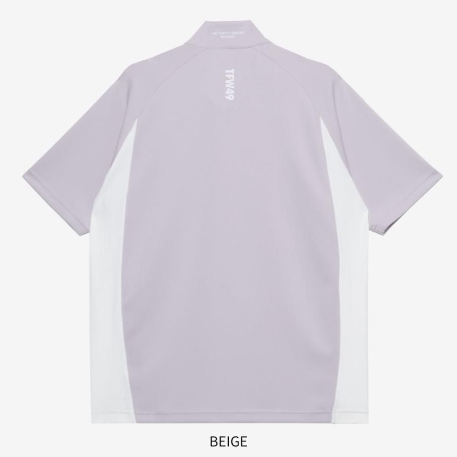 TFW49 ゴルフ モックネック メンズ 半袖 Tシャツ HALF ZIP S/ MOCK