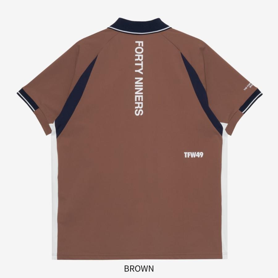 TFW49 ポロシャツ ネイビー/ブラウン 新品 ROF LINE POLO | TFW49（ティーエフダブリュー）Official EC Store