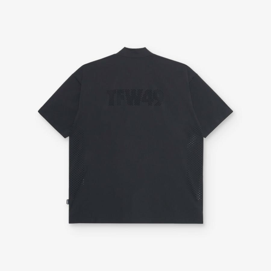 TFW49 ティーエフダブリュー PUNCHED MESH HALF MOCKNECK T T102610034