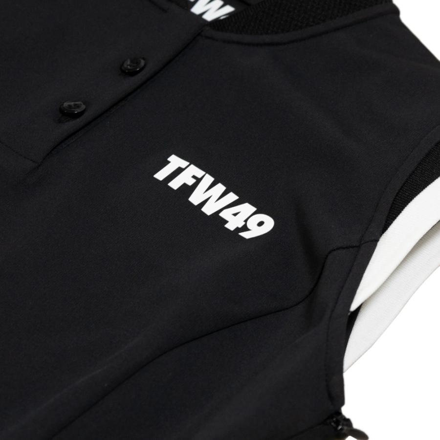 TFW49 ティーエフダブリュー ワンピース COLLAR LESS PLEAT ONPIECE TL10231011 :tftl10231011:DEPARTMENTSTORES 通販 TFW49 ティーエフダブリュー49 COLLARLESS PLEATS ONEPIECE カラーレスプリーツワンピース TL10231011 BLACK