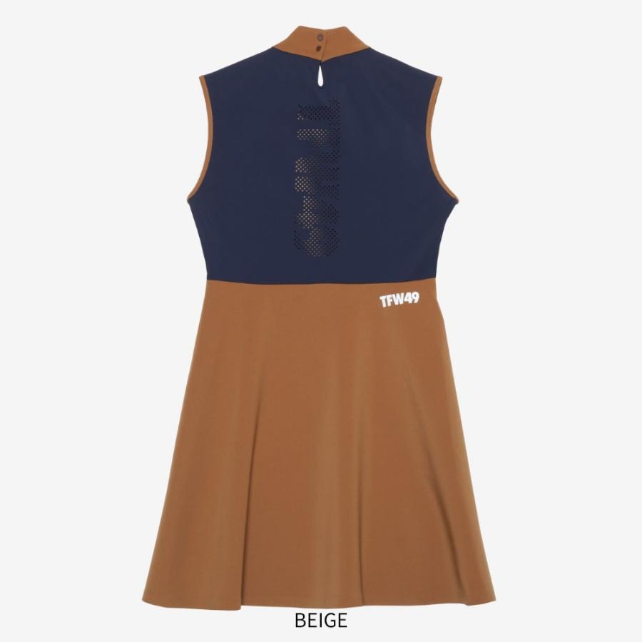 TFW49 ティーエフダブリュー SLEEVE LESS MOCKNECK ONE PIECE モック