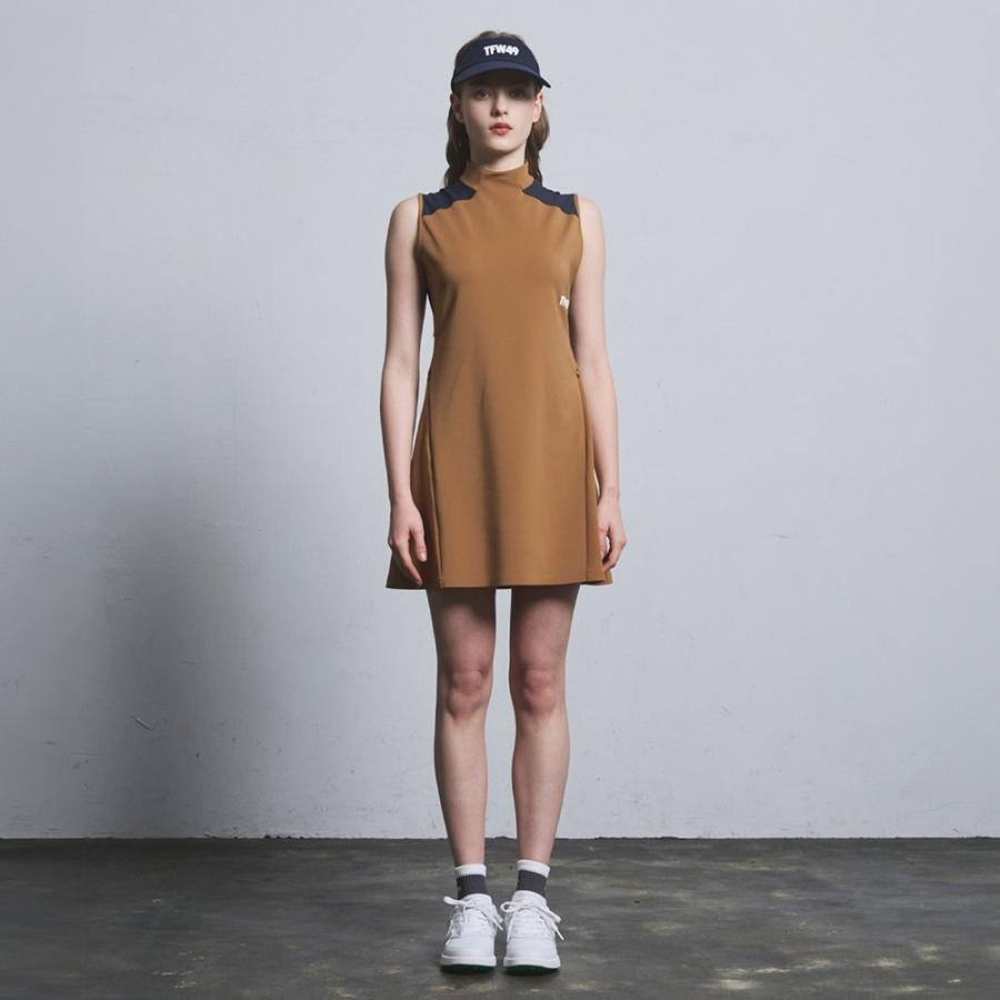 TFW49 ティーエフダブリュー SLEEVE LESS MOCKNECK ONE PIECE モック
