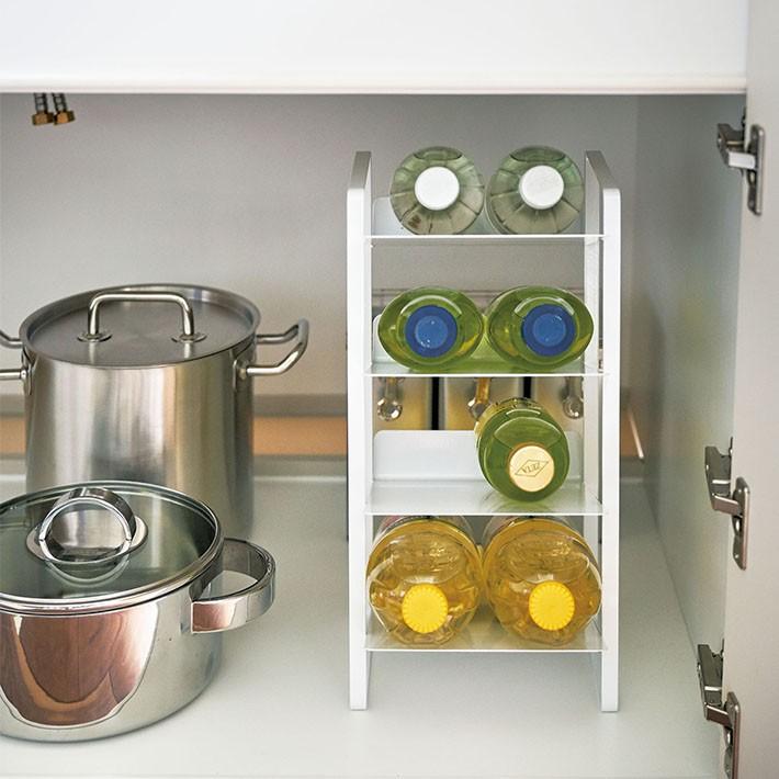 山崎実業 シンク下ボトルストッカー 4段 4304 4305 | tower | 01