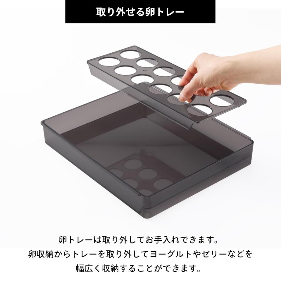 tower 山崎実業 冷蔵庫中棚下高さ調節卵ラック タワー L 10112 10113