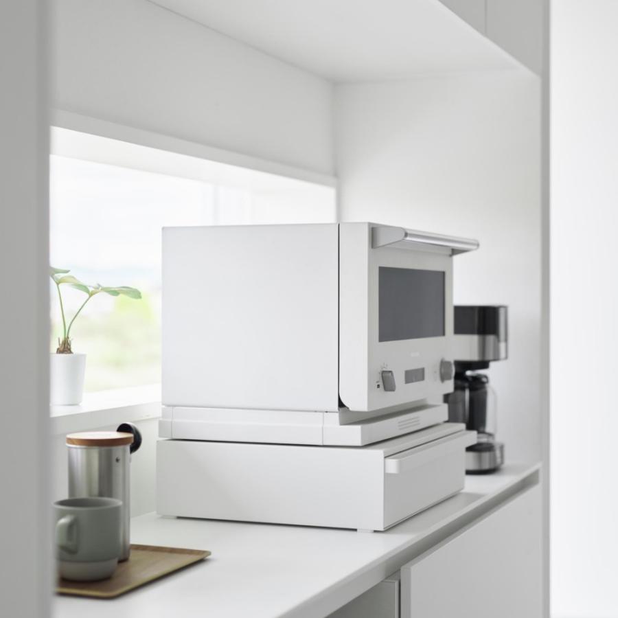 tower 山崎実業 カセットコンロが入る家電下ラック タワー 1段 10197