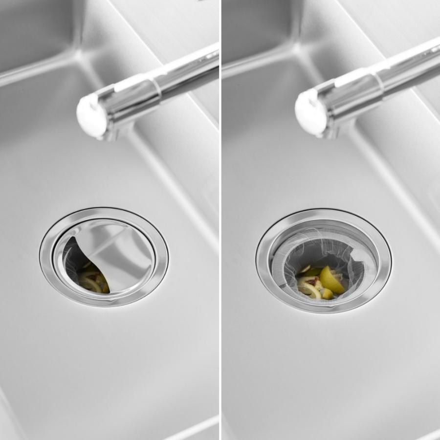 山崎実業  ネットの水切りができるキッチン排水口ネットホルダー タワー SILVER tower 10685 | tower | 04