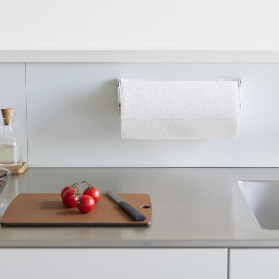 山崎実業 片手でカットマグネット挟み込み式キッチンペーパーホルダー タワー tower 1450 1451 | tower | 12