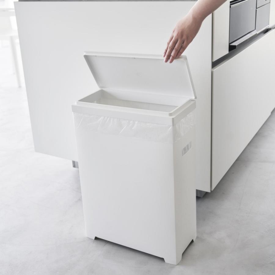 tower 山崎実業 スリム蓋付きゴミ箱 タワー 横開きタイプ 1524 1525 1