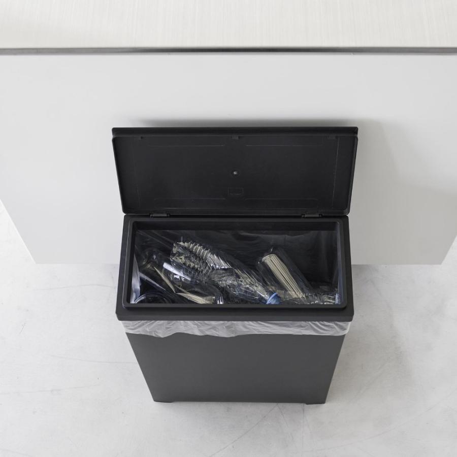 tower 山崎実業 スリム蓋付きゴミ箱 タワー 横開きタイプ 1524 1525 1