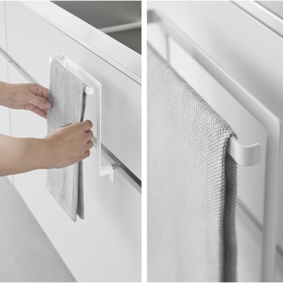 tower 山崎実業 キッチンシンク下収納扉タオルハンガー タワー H15cm