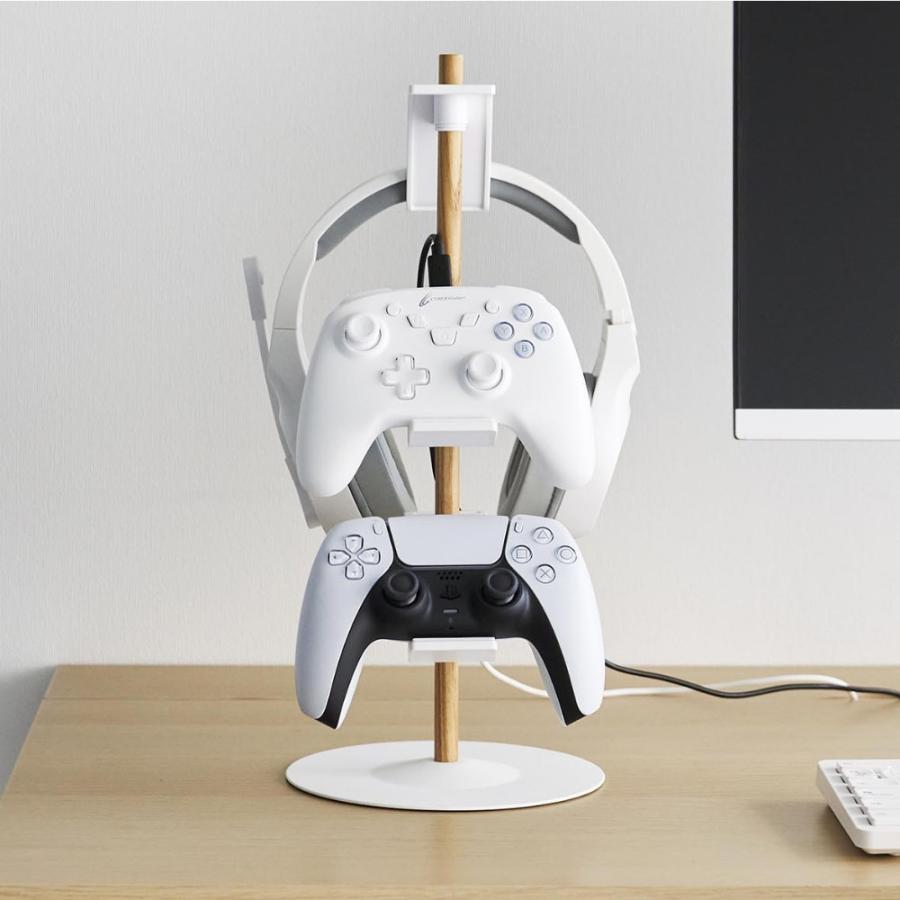 tower 山崎実業 置台が動くゲームコントローラー収納ラック タワー