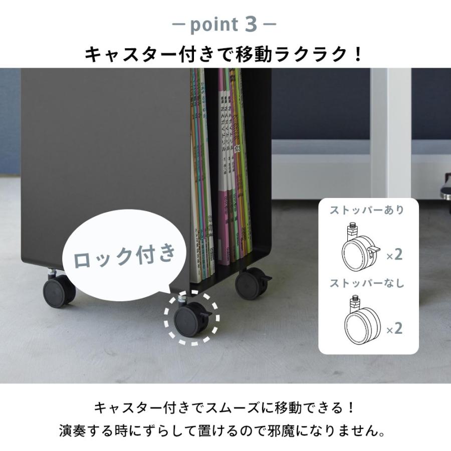 tower 山崎実業 ピアノ下楽譜収納ワゴン タワー 1959 1960 母の日