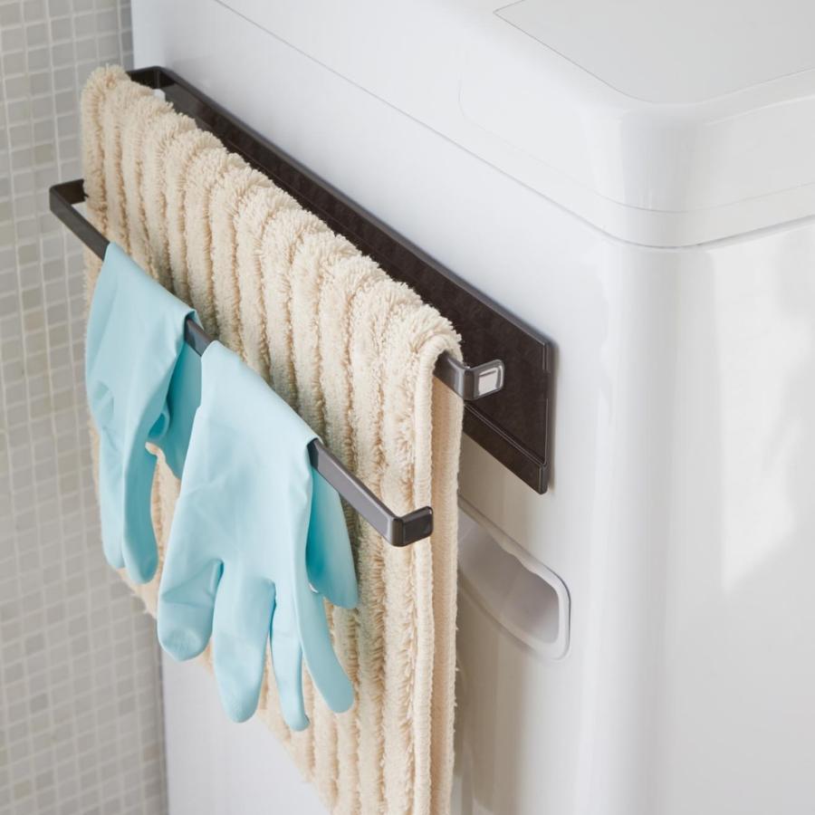 山崎実業 洗濯機横マグネットタオルハンガー2段 タワー tower 2956 | tower | 09