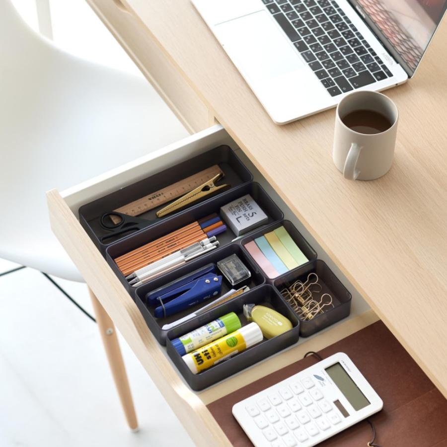 山崎実業 底がクリア 縦横重ねられる引き出し整理収納ケース タワー 2個組 M tower 3642 3643 | tower | 10