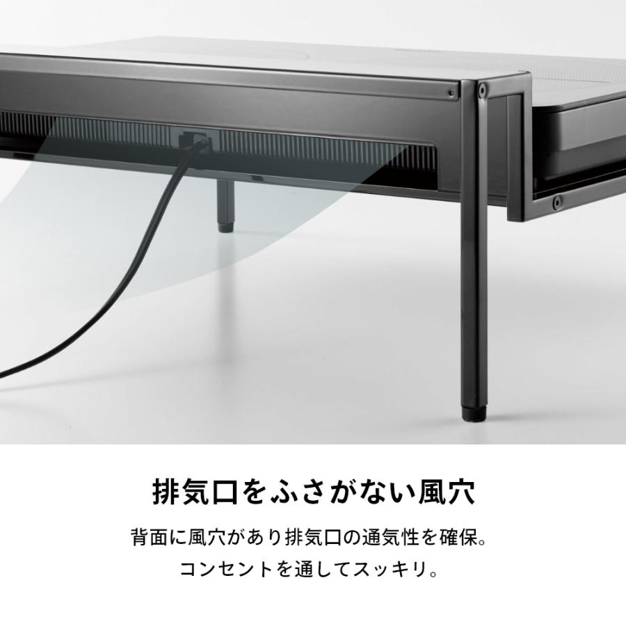 IHクッキングヒーターラック 棚付き tower タワー 山崎実業  56334 tower 山崎実業 棚付きIHクッキングヒーターラック タワー