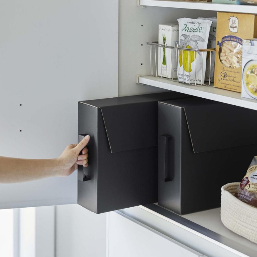 tower 山崎実業 カセットコンロ収納ボックス タワー 2個組 5754