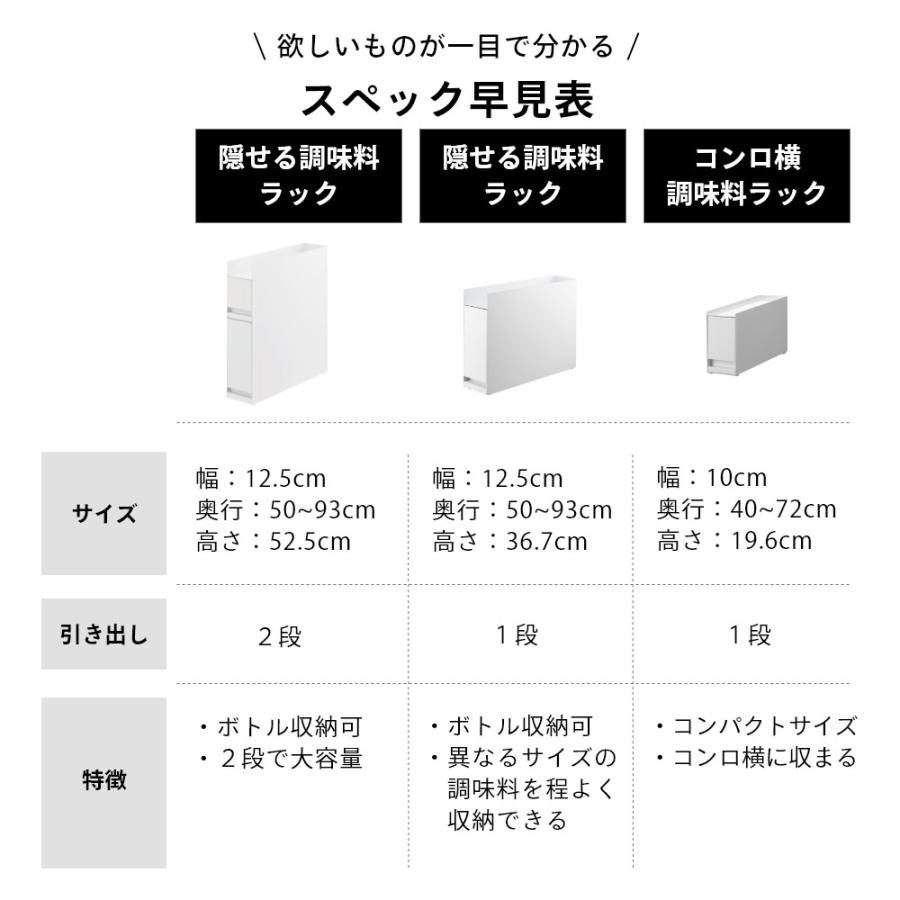 tower 山崎実業 隠せる調味料ラック タワー 6003 6004 父の日