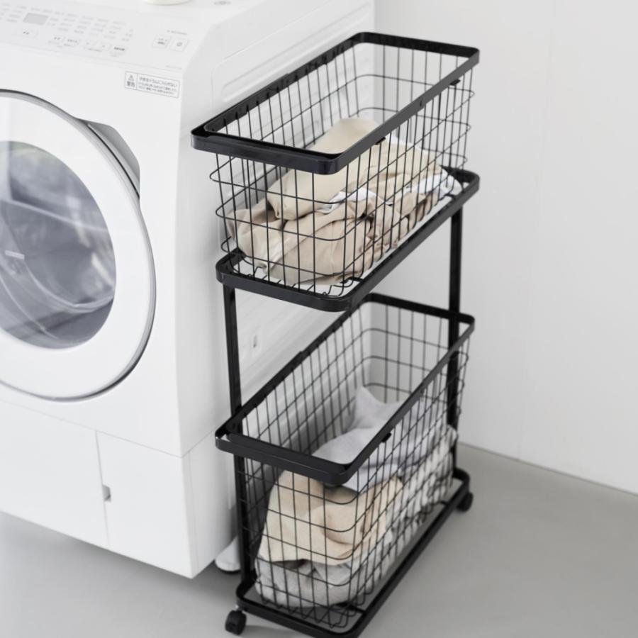 山崎実業  ランドリーワゴン＋バスケット タワー スリム  tower 8464 8465 | tower | 13