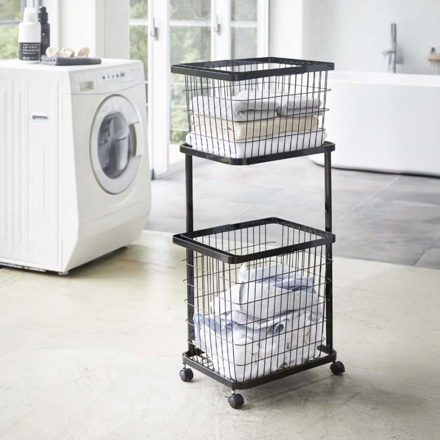 山崎実業  ランドリーワゴン＋バスケット タワー スリム  tower 8464 8465 | tower | 15