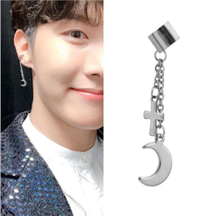 Bts 防弾少年団 おしゃれピアス メンズイヤリング レディースイヤリング ノンホール 韓国 韓国ファッション メンズピアス レディースピアス 品質満点