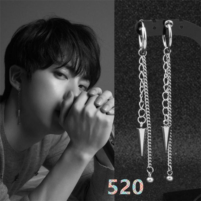 両耳 Bts 防弾少年団 メンズピアス レディースピアス メンズイヤリング レディースイヤリング ノンホール フープピアス チェーン ロングピアス フープ Ehy1 トランジット トレード 通販 Yahoo ショッピング
