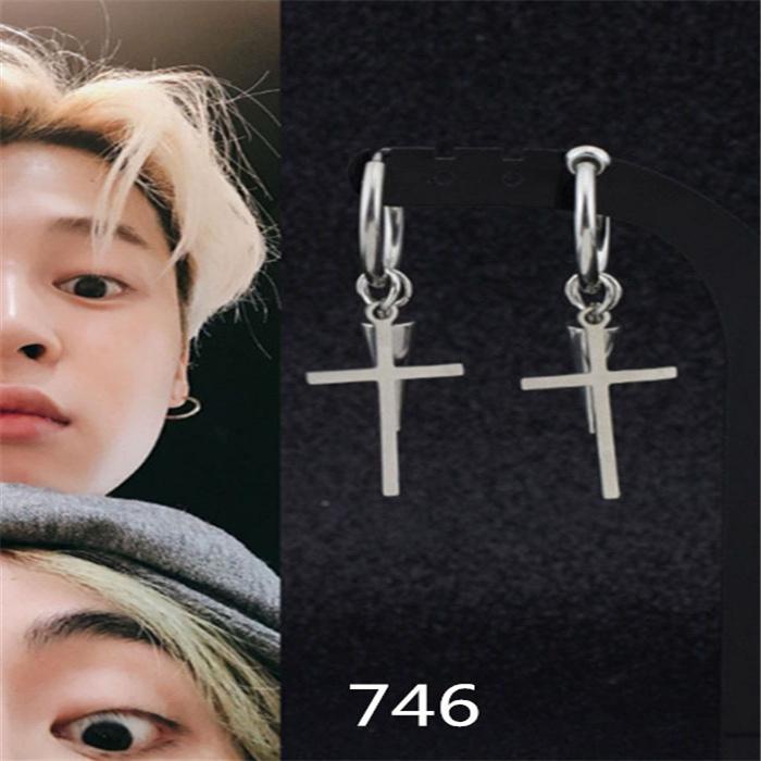 送料無料】2点セット BTS 防弾少年団 メンズピアス レディースピアス