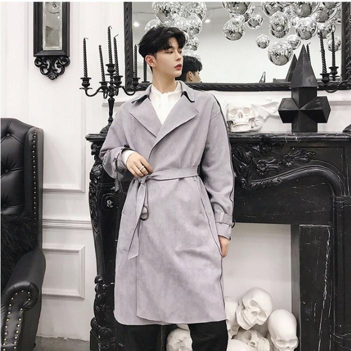 トレンチコート メンズ アウター コート 細身 ロング カジュアル ビジネス オフィス 個性的 ウエストベルト付き 春 秋 冬 ビジネス リクルート 通勤 通学 Jws01 トランジット トレード 通販 Yahoo ショッピング