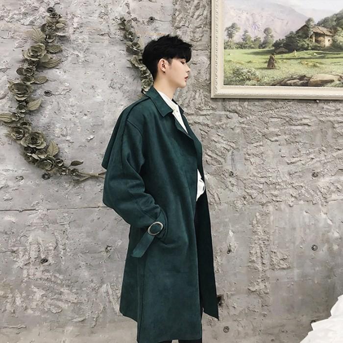 トレンチコート メンズ アウター コート 細身 ロング カジュアル ビジネス オフィス 個性的 ウエストベルト付き 春 秋 冬 ビジネス リクルート 通勤 通学 Jws01 トランジット トレード 通販 Yahoo ショッピング