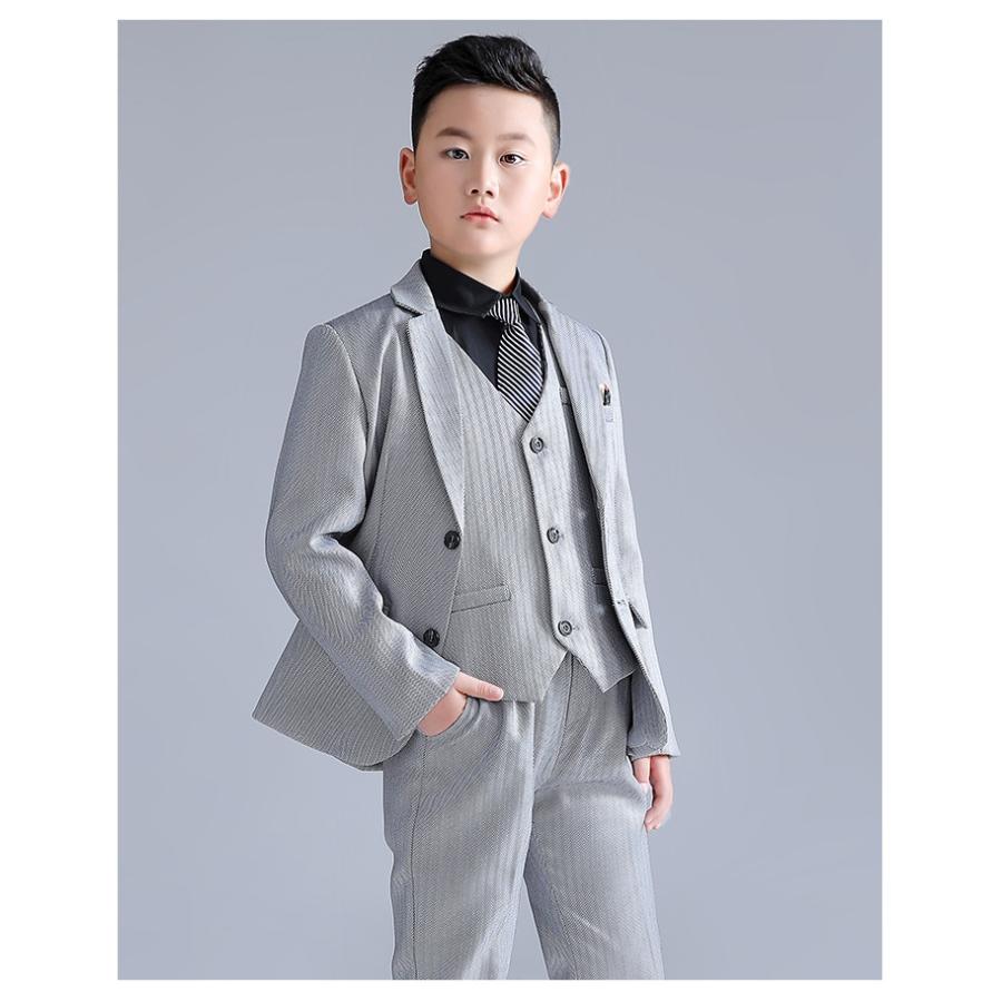 【150E】スーツセット　男の子　ぽっちゃりさん用 発表会 男の子スーツ 150 結婚式 レンタル フォーマル 靴セット