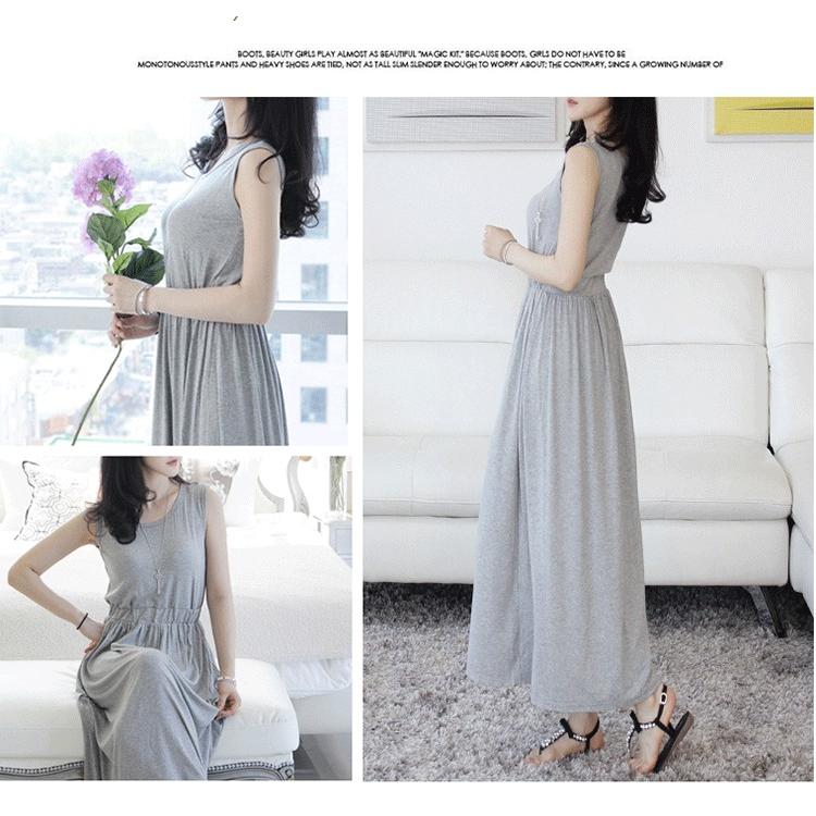 ワンピース タンクトップ スリップ インナー ノースリーブ 夏 ロング丈