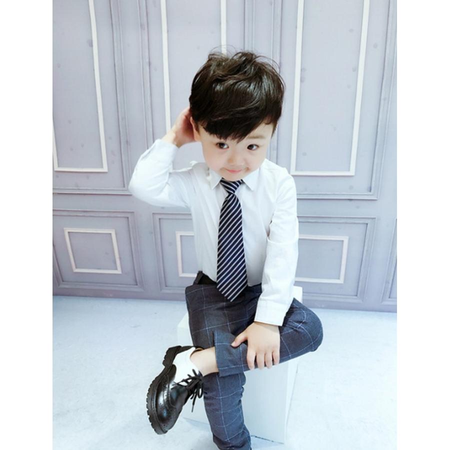 ネクタイ付き 子供 ワイシャツ キッズ 子供服 フォーマル シャツ Y