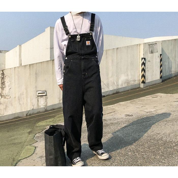 送料無料 デニムサロペット サロペット ジャンプスーツ 作業服 作業着 オールシーズン メンズ レディース デニム 個性的 お洒落 大きいサイズ 黒 ブラック Ycb04 トランジット トレード 通販 Yahoo ショッピング