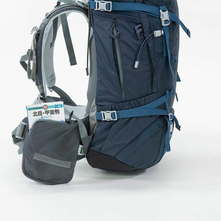 MILLET ミレー レディース サースフェー 50+15 SAAS FEE 50+15 LD MIS0732 2気室 ナイロン 登山 CORDURA 65L ハイドレーションシステム レインカバー付｜translation｜10