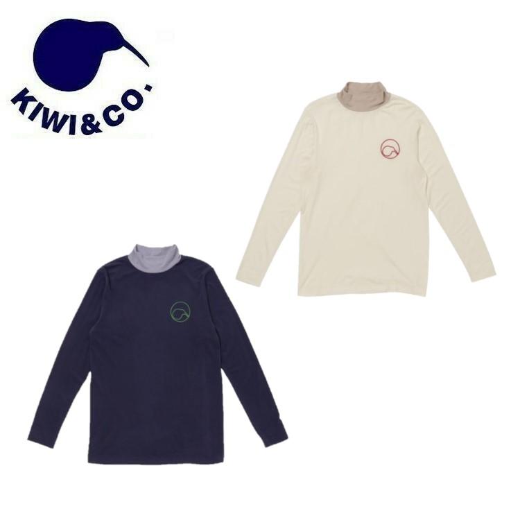 KIWI&CO. キウイ メンズ High Neck Warm Jersey KIWI6LC02M233 モックネック 長袖 シャツ インナー レギュラーフィット 吸湿発熱性 ストレッチ【お宝】