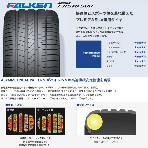 FALKEN（ファルケン） 285/30R22 101Y XL アゼニス FK510SUV 285 30 22