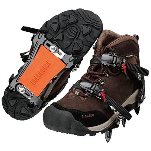 エバニュー(EVERNEW) 巾調節式6本爪アイゼン L イエロ EBY015 エバニュー 巾調節式6本爪アイゼン L イエロエバニュー Lエバニュー 巾