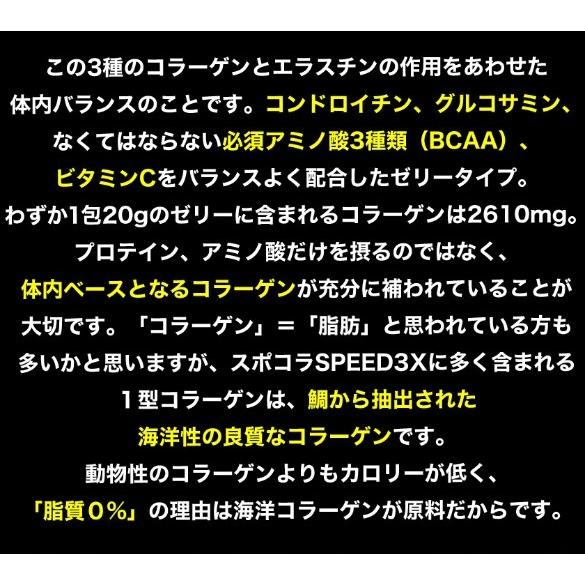 SPOCOLLA スポコラ SPEED 3X スピード スリーエックス ファイバープロテイン ソフトゼリータイプ (31包入り)｜traum｜05