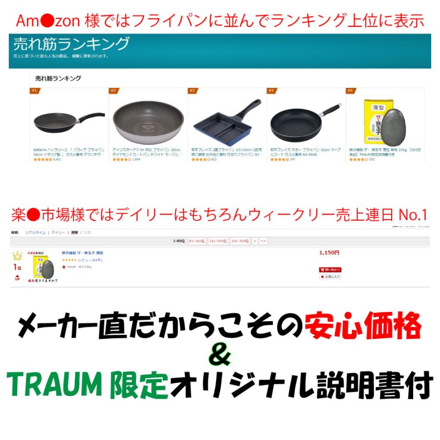 鉄分補給 ザ ・ 鉄玉子 薄型 オリジナル説明書&錆にくい袋付き 【あす