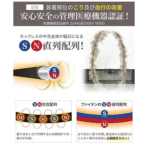 phiten正規品 rakuwaネックトライバル ゴールド ５０cm ファイテン（PHITEN）（メンズ、レディース）RAKUWA 磁気