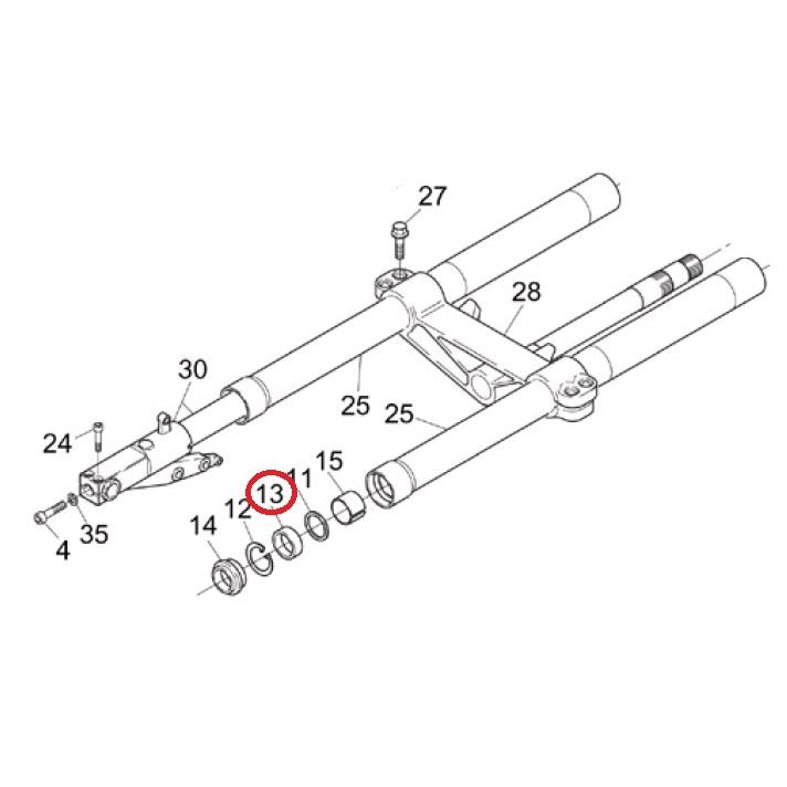 aprilia RS250 95-97年 純正フォークオイルシール : 輸入パーツ専門
