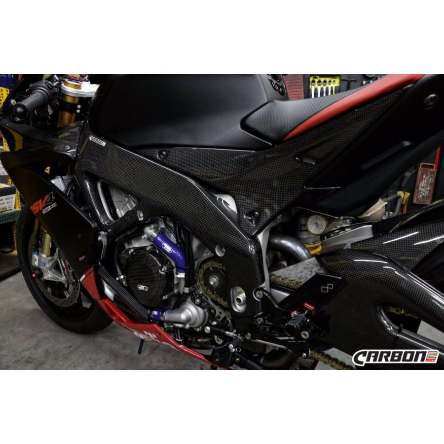 【送料込み！】A-TECH エーテックアプリリアRSV4 カーボンフレームカバー aprilia RSV4 09-18年 カーボンフレームカバーセット : 輸入パーツ専門