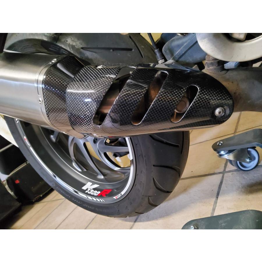 BMW K1300R/K1300S カーボンマフラーヒートシールド : 輸入