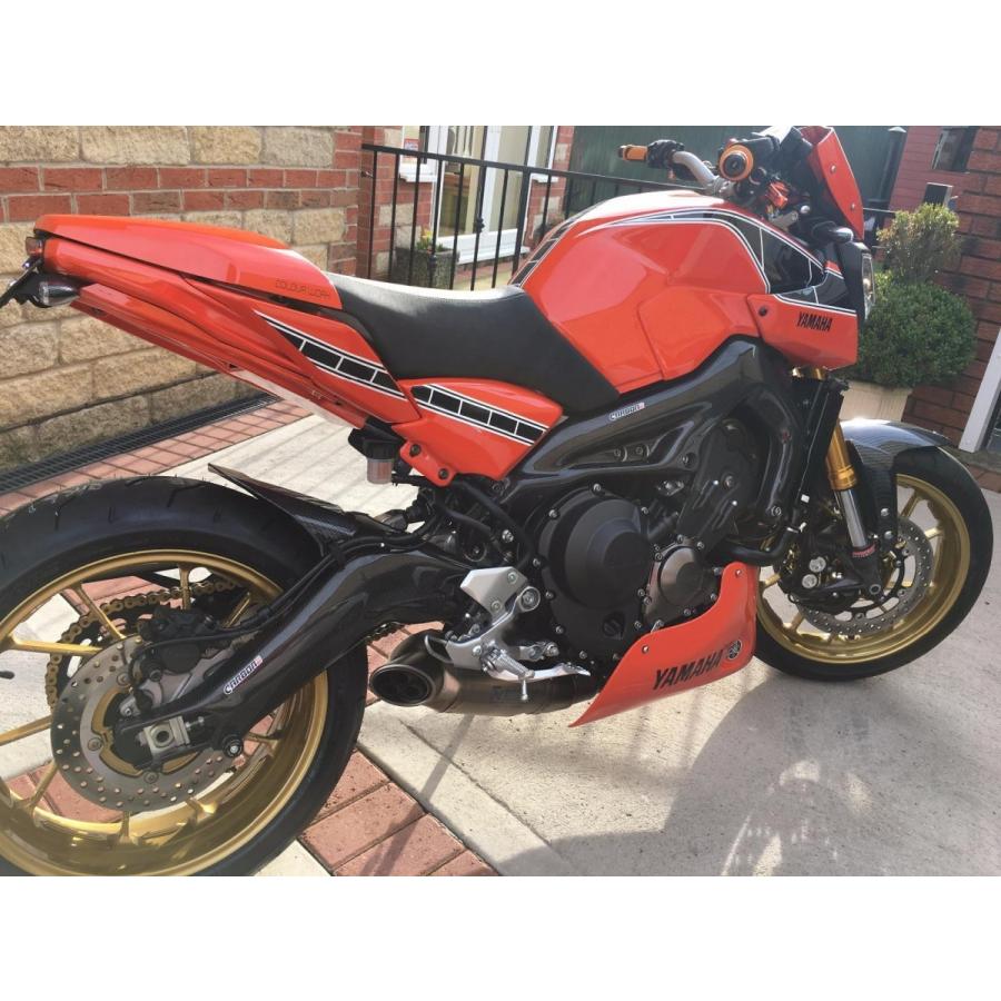 YAMAHA MT-09 15-18年 カーボンスイングアームカバー左右セット : 輸入