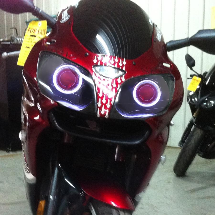 Kawasaki ZZR600 00-08年 カスタムヘッドライトキット : 輸入パーツ