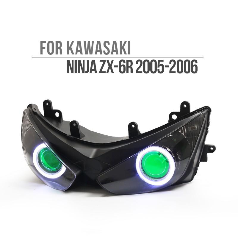Kawasaki ZX-6R 05-06年 カスタムヘッドライトキット : 輸入 Kawasaki ZX-6R 05-06年 カスタムヘッドライトキット : 輸入
